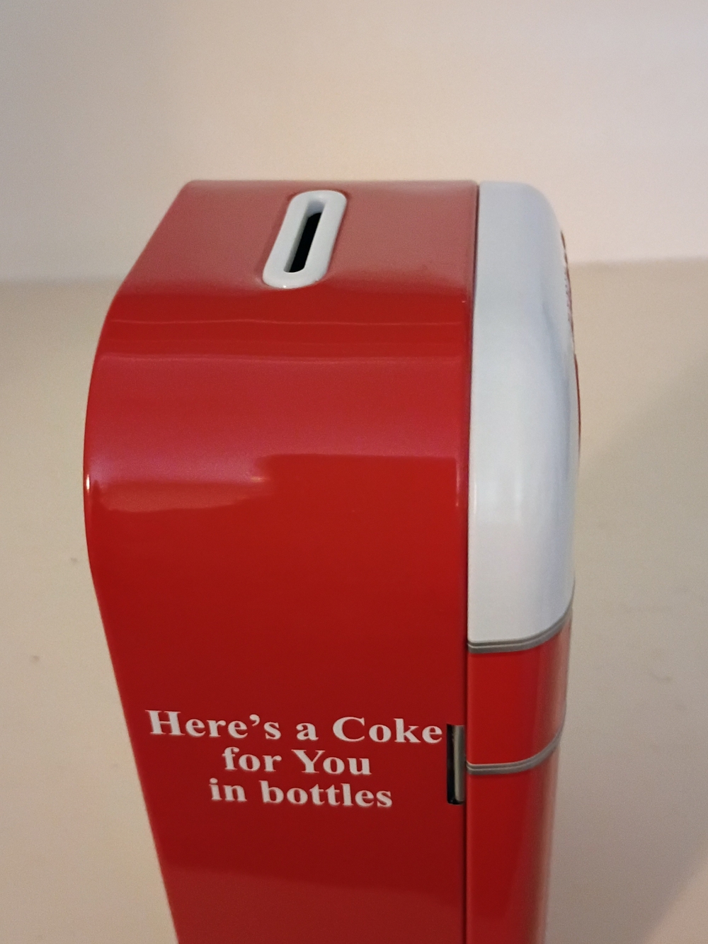 Coca Cola Red Mini Fridge Style Coin Bank - Red